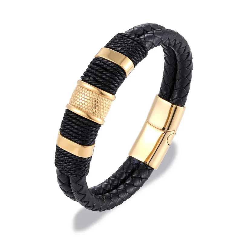 Braided leather bracelet - ARLUVI