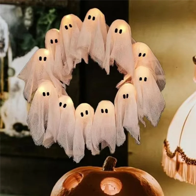 Lit Ghosts Wreath - ARLUVI