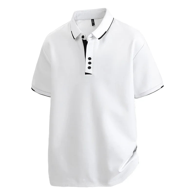 TALVARO™ Plus Size Short Sleeve Polo Shirt - ARLUVI