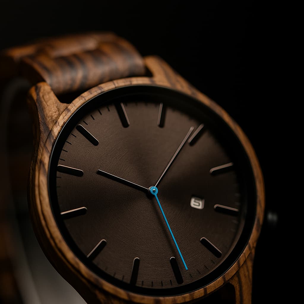 Elias Walnut Wood Quartz Watch - ARLUVI