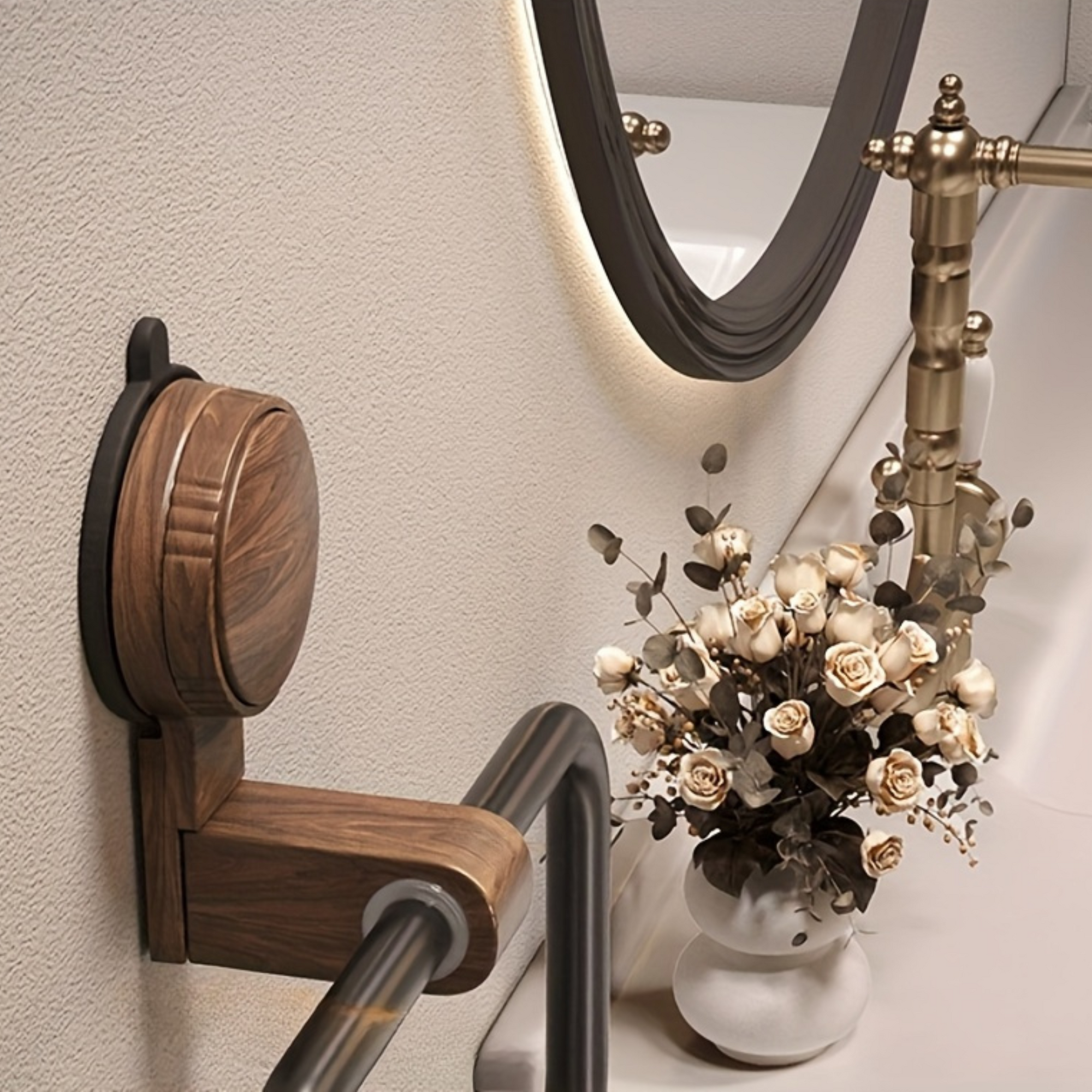 Rust-Resistant Suction Cup Towel Holder - ARLUVI