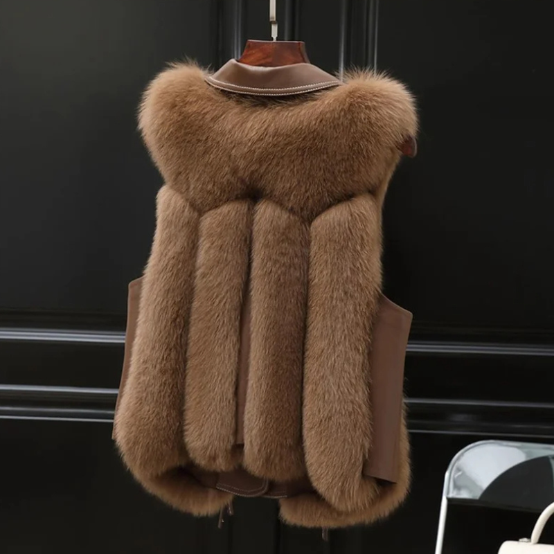 Empress Faux Fur Gilet - ARLUVI