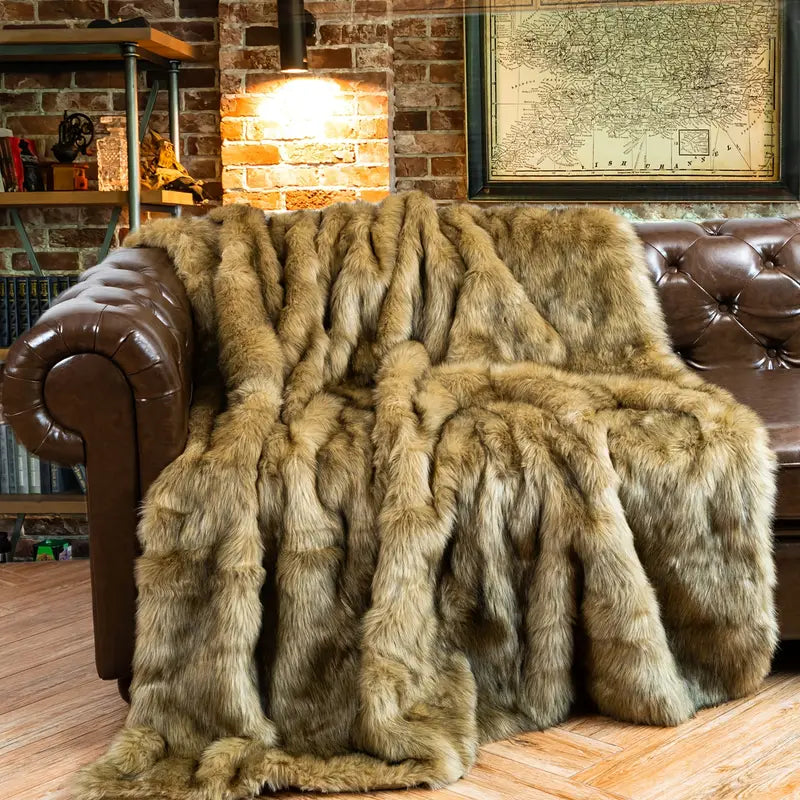 Faux Fur Blanket - ARLUVI