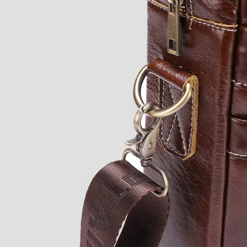 Bull STROVAN™ 15” Leather Executive Briefcase - ARLUVI