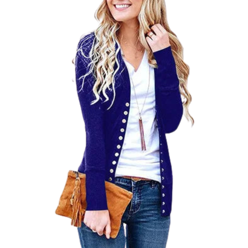OREVINA™ V-Neck Cardigan - ARLUVI