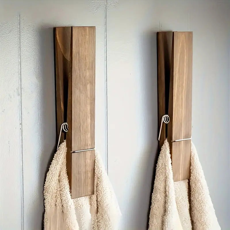 Large Wooden Towel Clips Kit - ARLUVI