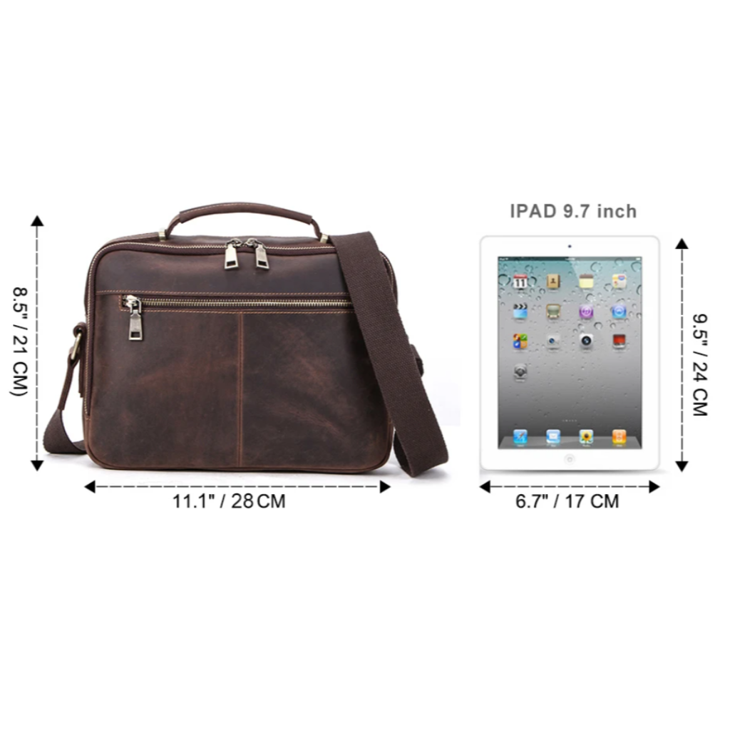 ZORVELLON™ Genuine Leather Crossbody Bag - ARLUVI