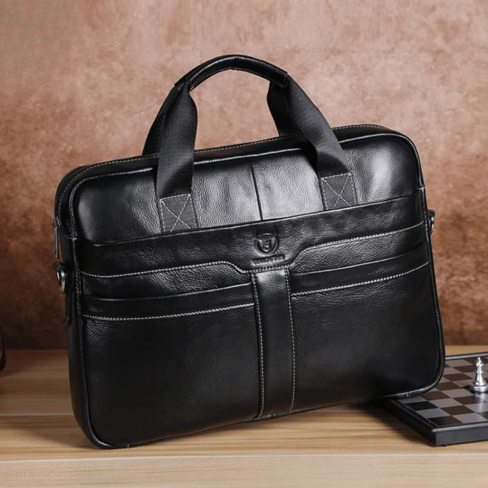 Bull STROVAN™ 15” Leather Executive Briefcase - ARLUVI