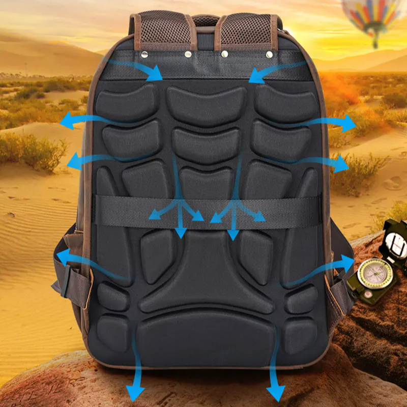 FLAVOR™ Genuine Leather 17" Laptop Backpack - ARLUVI