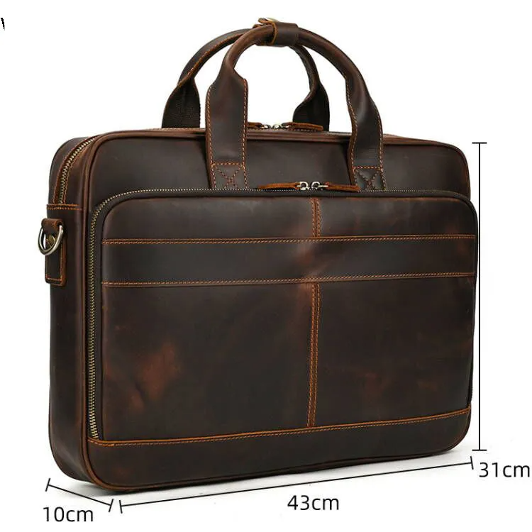 MELVORAN™ Genuine Leather Briefcase - ARLUVI