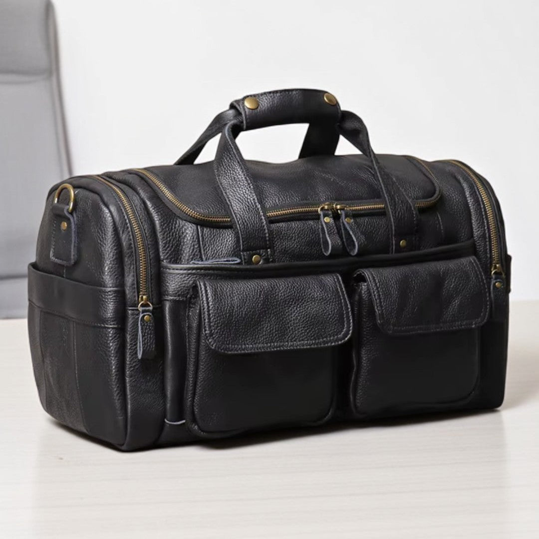 KALVORN™ Genuine Leather Travel Bag - ARLUVI