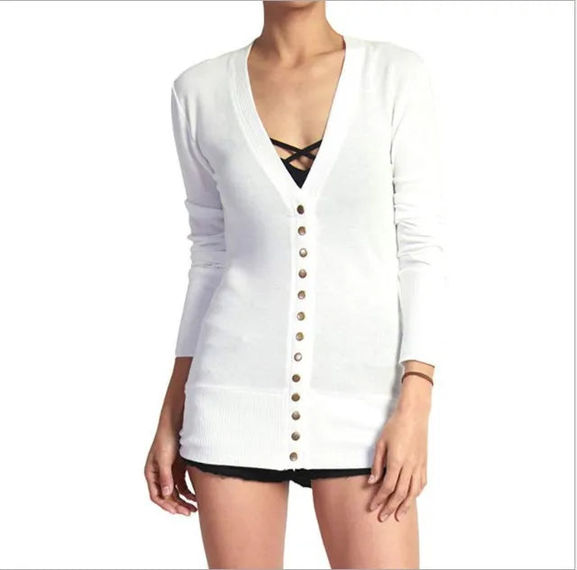 OREVINA™ V-Neck Cardigan - ARLUVI