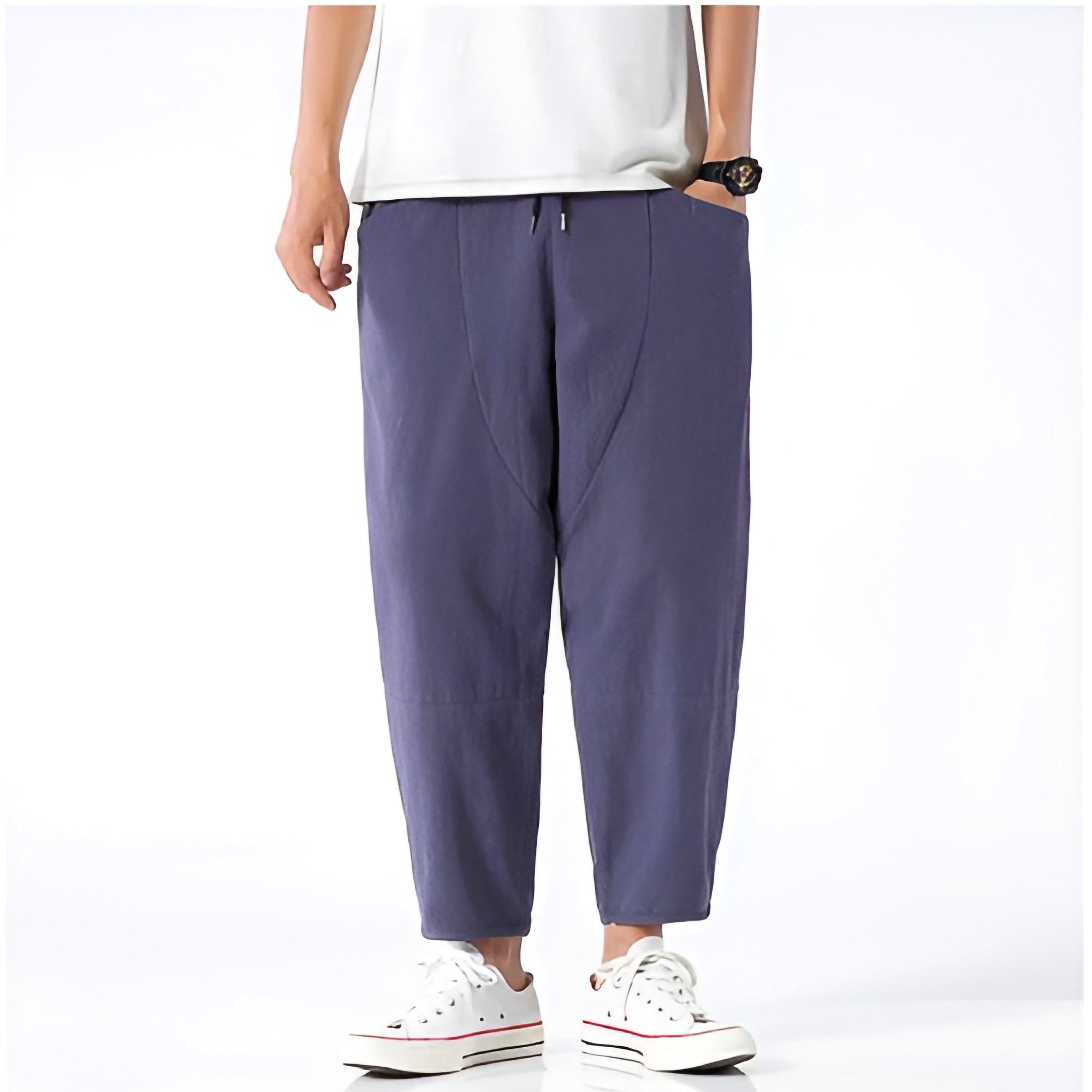Urban Cropped Cotton Pants - ARLUVI